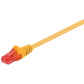 Cable DE Conexión UTP Cat6 Amarillo 1.00 m. Cables