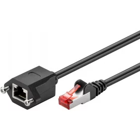 Extensión Cable de red Cat6. F/utp, Color Negro 2m
