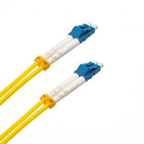 Cable de Fibra Óptica LC/UPC Duplex Monomodo OS2 de 2m