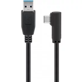 Cable Usb-c 90o a USB 3.0 Color Negro 3,0 Metros Cables