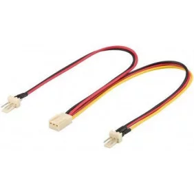 Cable de Alimentación Para Ventilador PC 3 Pins Macho / Hembra - 2 (3 Pins) Pins)