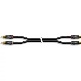Cable de Audio Estereo con Conectores 2 x RCA Macho en un Extremo y Hembra Metalicos 1.5 m Adaptador