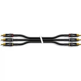 Cable de Audio Estéreo y Video con Conectores 3 x RCA Macho en un Extremo Metalicos 1.5m Cables
