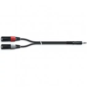Cable de Audio Minijack 3.5 mm Estereo a 2 XLR Macho L/R 1.5m Adaptador