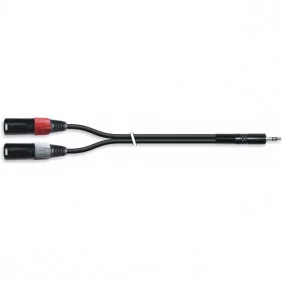 Cable de Audio Minijack 3.5 mm Estereo a 2 XLR Macho L/R 3.0m Adaptador