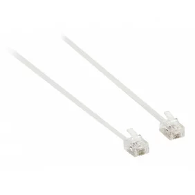 Cable de Telefonico Blanco Rj11 M/M 5m