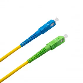 Cable de Fibra Óptica Sc/apc a Sc/upc Monomodo Simplex, 2m Cables