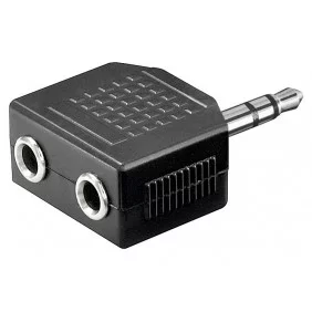 Conector Macho de 3.5mm a 2 x Conexiones Hembra Stereo.