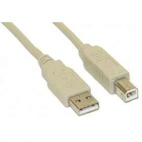 Cable USB 2.0 Tipo A Macho B Gris 2m
