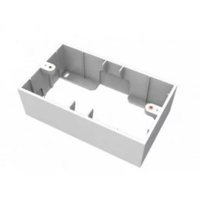 Caja de Superficie Blanca dos Vahias 146 x 86 45 mm Cajas Conexiones