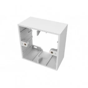 Caja de Superficie Blanca dos Vahías 86 x 45 mm Cajas Conexiones