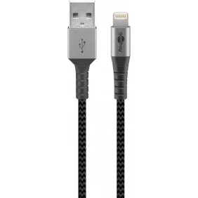 Cable de Sincronización y Carga USB - Lightning Reforzado 0.5M Cables
