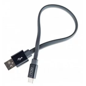 Cable USB Tipo C a Plano Gris 0,20m