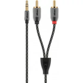 Cable de Minijack 3,5 mm a 2 RCA Estéreo Para Altavoces y Alta Fidelidad