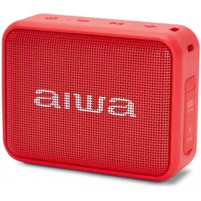 Altavoz Inalámbrico Portátil Bluetooth, True Wireless Stereo, Impermeable, Color Rojo