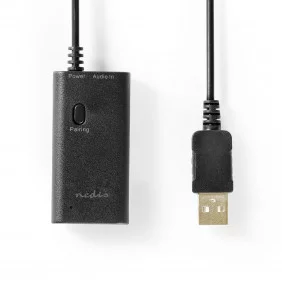 Transmisor de Audio Inalámbrico | Bluetooth Hasta 2 Auriculares Negro