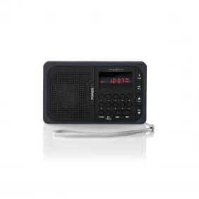 Radio FM | 3,6 W Puerto USB y Ranura de Tarjeta Microsd Negro/gris