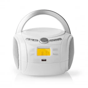 Boombox | 9 W Bluetooth® Reproductor de Cd/radio Fm/usb/entrada Auxiliar Blanco