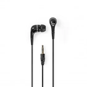 Wired Headphones | 1.2m Round Cable In-ear Black Auriculares