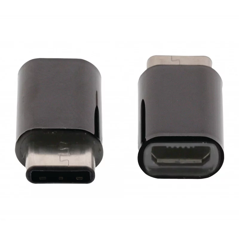 Adaptador USB-C Macho a Micro USB 2.0 Hembra VENTION CDXB0 - Negro — Cover  company