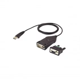 Adaptador USB 2.0 A Macho - D-sub de 9-pin Negro