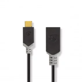 Cable USB 3.0 | Tipo C Macho - A Hembra 0,15 m Antracita