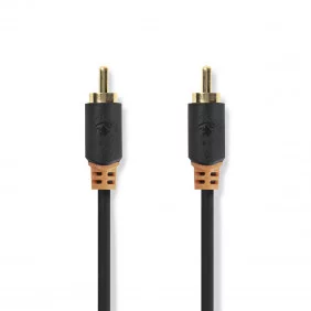 Cable de Audio Digital | RCA Macho - 1,0 m Antracita Cables