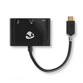 Cable Adaptador de USB Tipo C | Macho - Hembra + A Salida Hdmi? 0,15 m Antracita