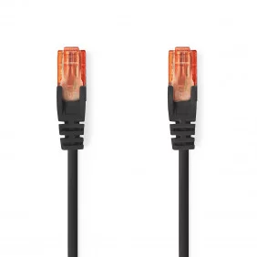 Cable de Red Cat6 UTP | Rj45 Macho - 0,30 m Negro Cables