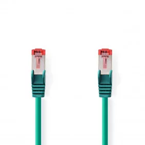 Cable de Red Cat6 S/ftp | Rj45 Macho - 0,25 m Verde