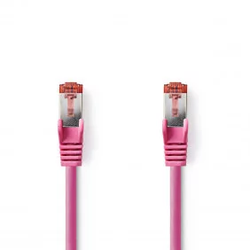 Cable de Red Cat6 S/ftp | Rj45 Macho - 10 m Rosa