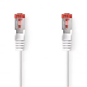Cable de Red Cat6 S/ftp | Rj45 Macho - 0,5 m Blanco