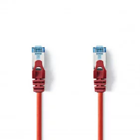 Cable de Red Cat6a Sf/utp | Rj45 Macho - 1,0 m Rojo Cables