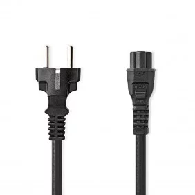 Cable de Alimentación | Schuko Macho - Iec-320-c5 3,0 m Negro