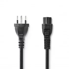Cable de Alimentación | Conector Tipo J (Suiza) - Iec-320-c5 2,0 m Negro