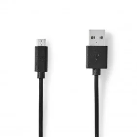 Cable USB 2.0 | A Macho - Micro B 5,0 m Negro