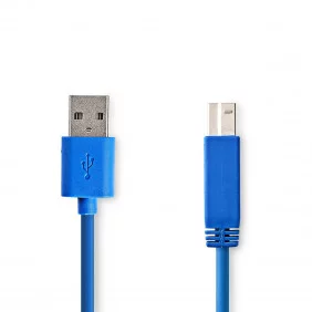 Cable USB 3.0 | A Macho - B 2,0 m Azul