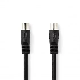 Cable de Audio DIN | 5 Pines Macho - 1,0 m Negro