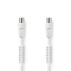 Cable Coaxial de 120 dB | IEC (Coaxial) Macho - Hembra 10 m Blanco