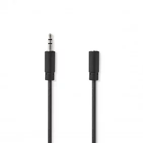 Cable de Audio Estéreo | Macho 3,5 mm - Hembra 3,0 m Negro Cables