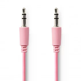 Cable de Audio Estéreo | Macho 3,5 mm - 1,0 m Rosa
