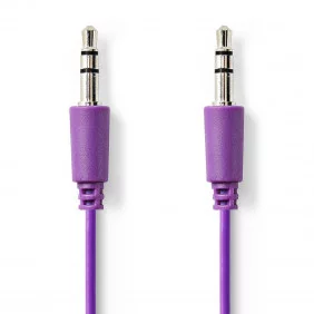 Cable de Audio Estéreo | Macho 3,5 mm - 1,0 m Violeta