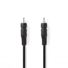 Cable de Audio Digital | RCA Macho - 1,0 m Negro Cables