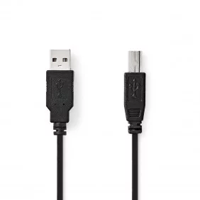 Cable USB 2.0 de USB-A machoa USB-B macho Niquelado y longitud 3.00 m en caja