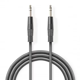 Cable de Audio Compensado | 6,35 mm Macho - 3,0 m Gris