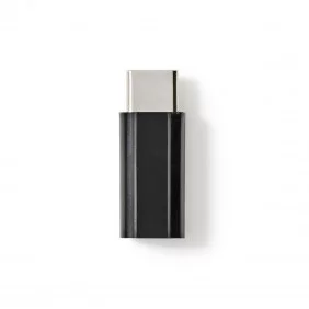 Adaptador USB 2.0 | Tipo C Macho - Micro B Hembra Negro