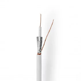 Cable Coaxial | Rg59u 10,0 m Minicarrete Blanco Cables