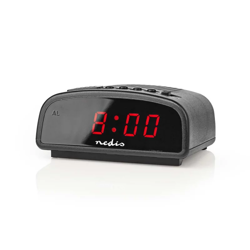 Reloj despertador Digital LED moderno, reloj despertador de escritorio o  pared, de temperatura Colck, fecha de repetición, s duales, ca rojo  Sunnimix reloj despertador digital