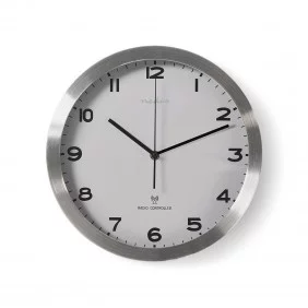 Reloj de Pared Controlado por Radio | 30 cm Blanco Hogar y Oficina