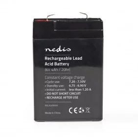 Batería Recargable de Plomo-ácido 6 V | 4000 mAh 70 x 47 101 mm